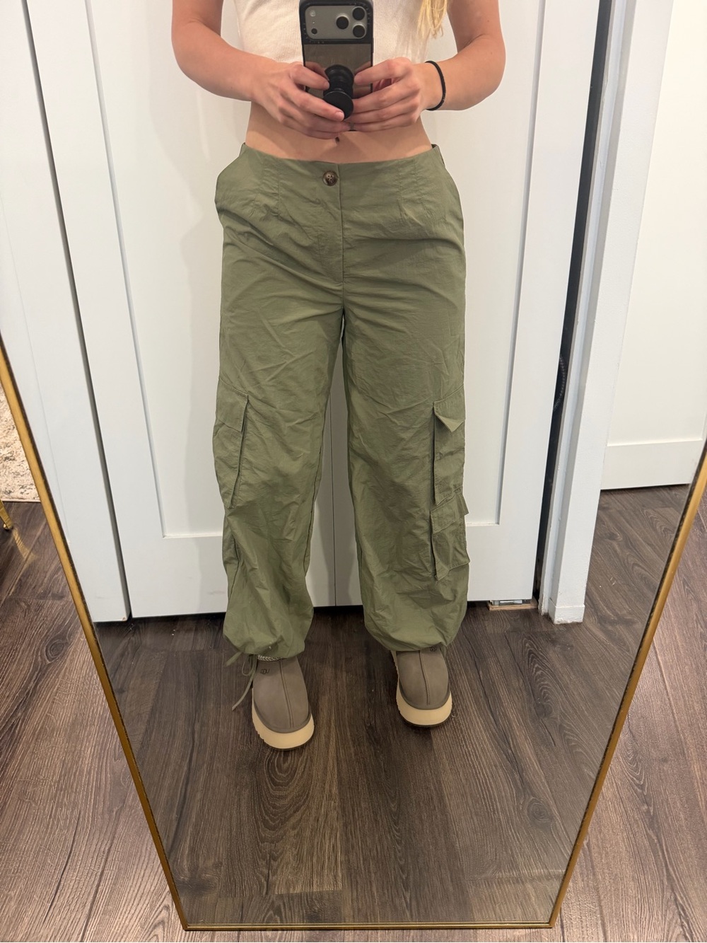 Aqua Bloomingdale’s Cargo Pants low waisted